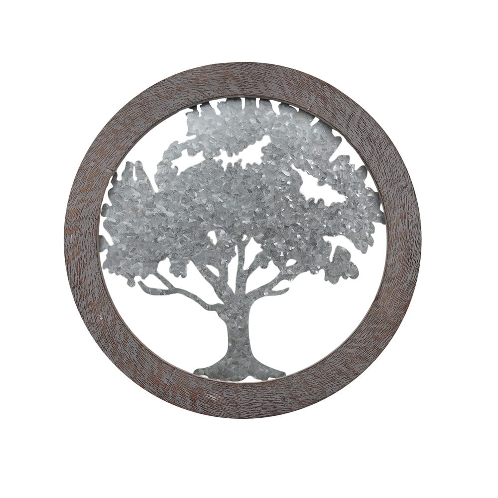 Embrace Rustic Elegance With Our 20inch Tree Of Life Metal Art Farmhouse😋